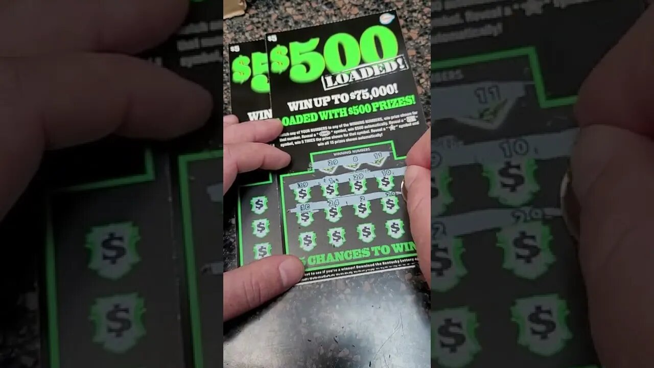 Winning Kentucky $5 Lottery Ticket Scratch Offs!