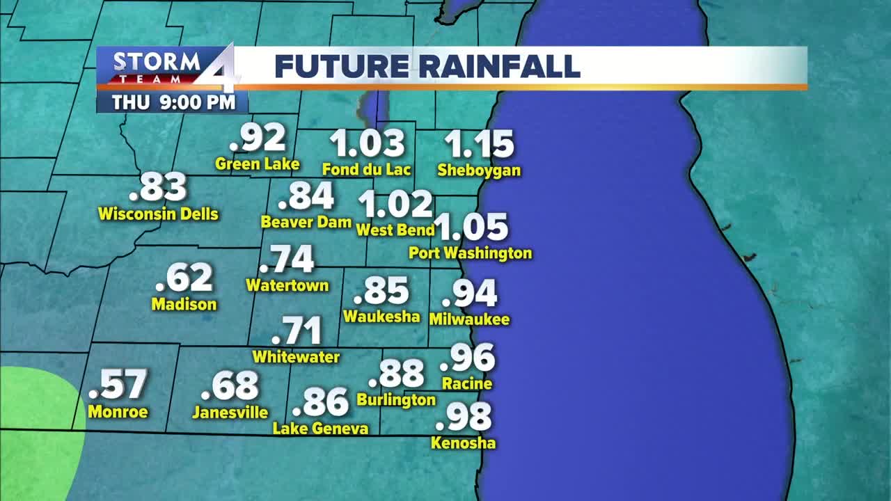 Wet roads for the morning commute