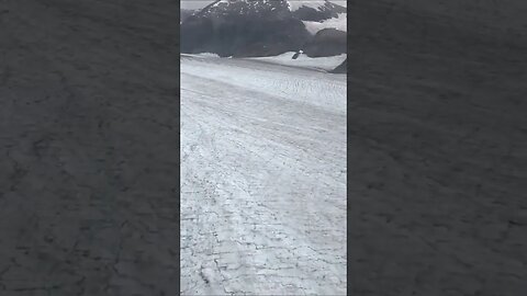 Flying over Alaskan Glacier!