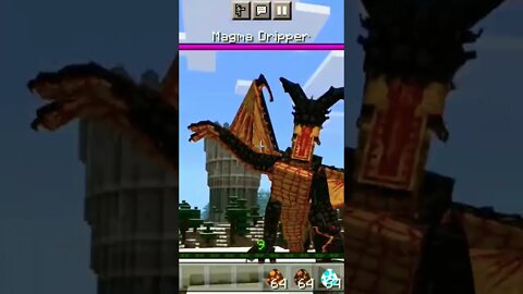 Encontrei um dragão no minecraft!!!!🤯🤯🔥🐲#viral #minecraft #shorts