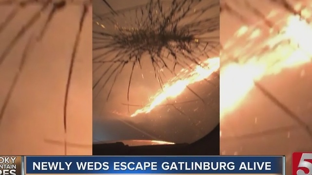 Couple Escapes Gatlinburg Fire During Their Honeymoon