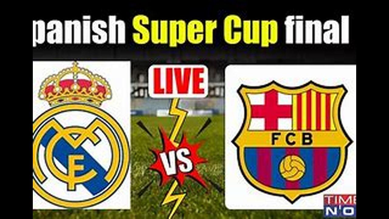 Spanish super cup final Real Madrid vs Barcelona( el classico 2023 2024)