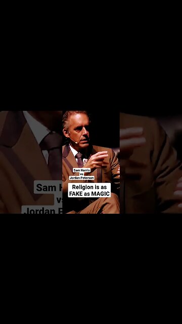 Religion is fake. Just like magic. #jordanpeterson #samharris #religion #atheist #atheism