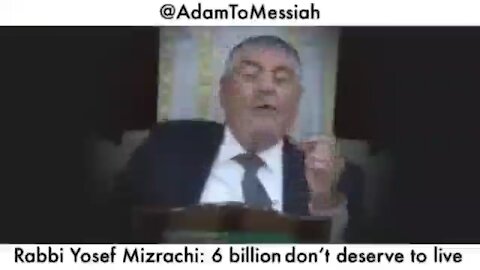 Explosive !! A Rabbi wants to kill 6 Billion of Us