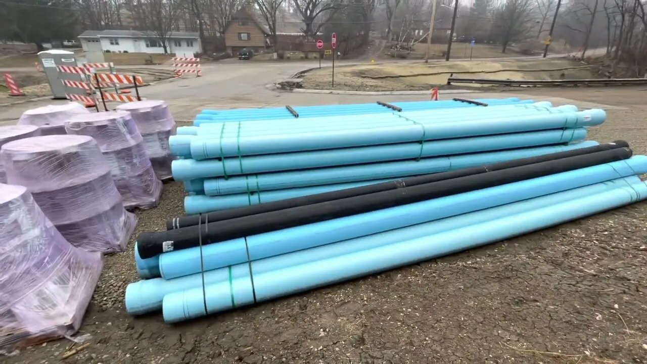 Check out all the Stuff they Delivered for the Road Construction Project.