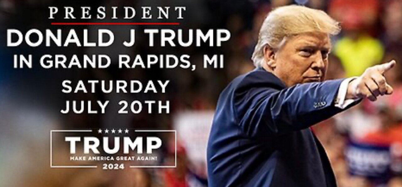 Trump and VP Nominee, Senator JD Vance in Grand Rapids, Michigan [FULL]