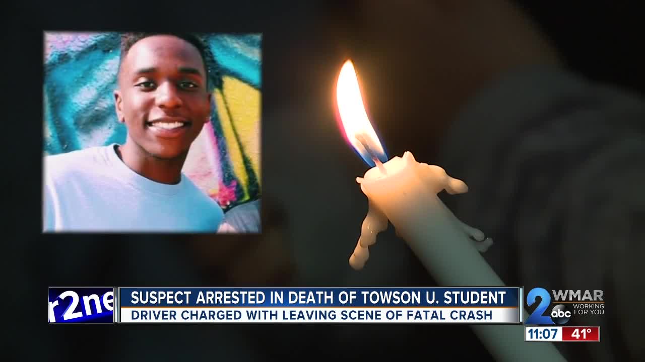 Suspect in hit and run that killed Towson University student arrested