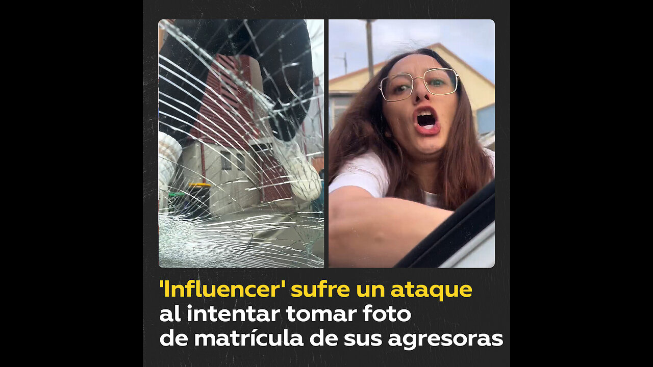 Jóvenes destrozan coche de ‘influencer’ con bebé dentro