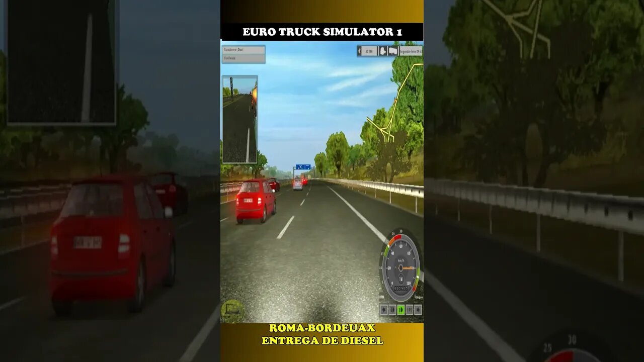 EURO TRUCK SIMULATOR 1 PT BR #17 ROMA BORDEUAX TRANSPORTE DIESEL #semedissaum #pc #games