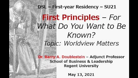 SU21 DSL Residency Presentation - Worldview Matters