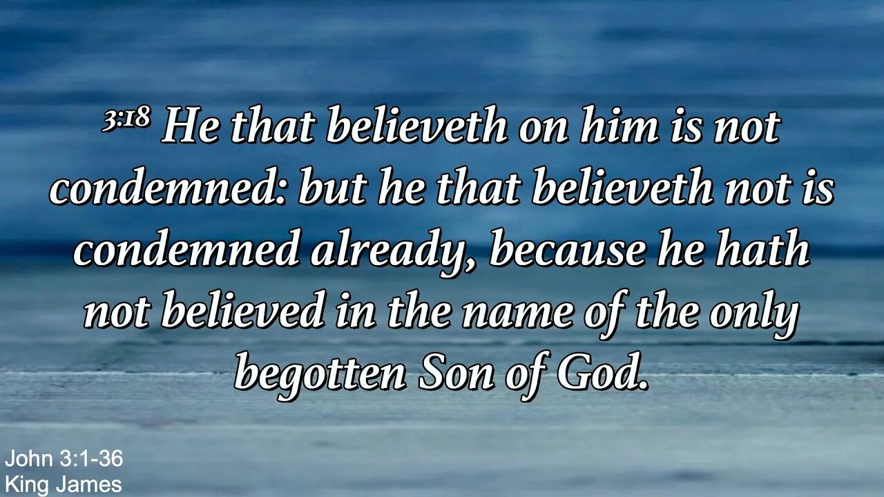 Wednesday Evening, March 15th - He That Believeth On Him Is Not Condemned