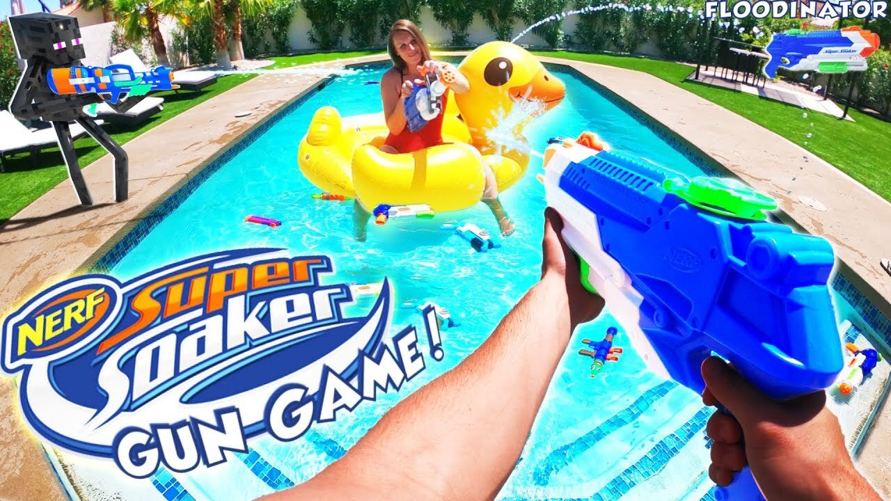 NERF GUN GAME SUPER SOAKER EDITION 40 Nerf First Person Shooter