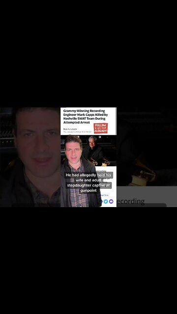 Grammy Winning Engineer Killed By SWAT At Home 😳