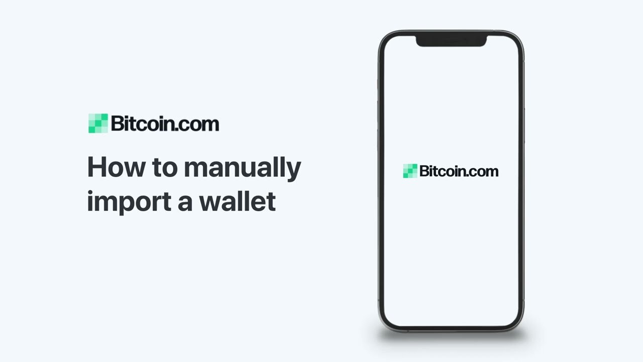 Bitcoin.com Wallet: How to manually import a wallet