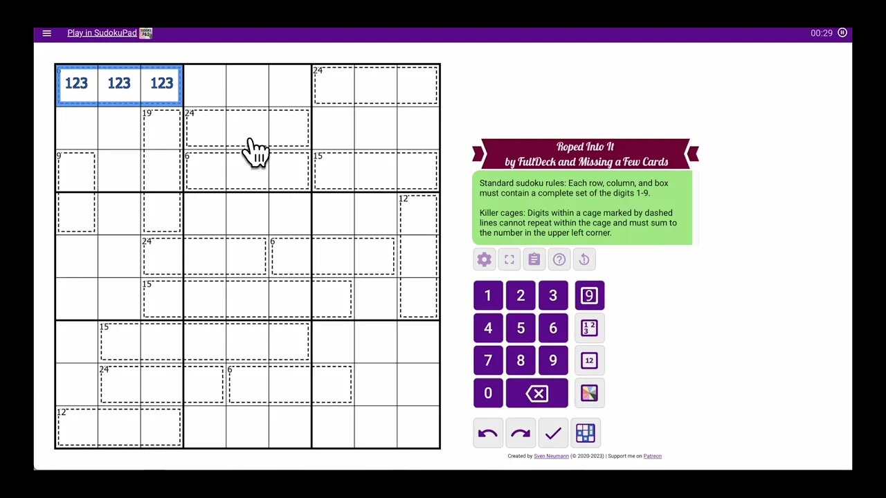 #Sudoku special (Missing Deck Brassica #5). Not too shabby for variants.