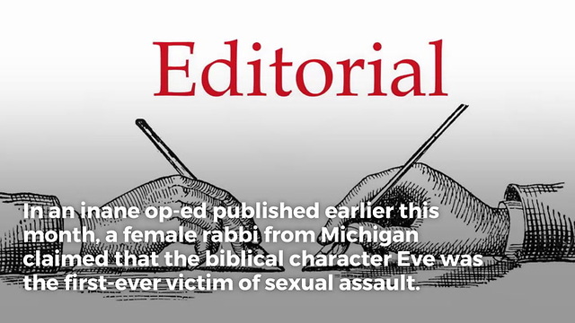 Liberal Rabbi Makes Horrifying Claim About God and Sexual Assault