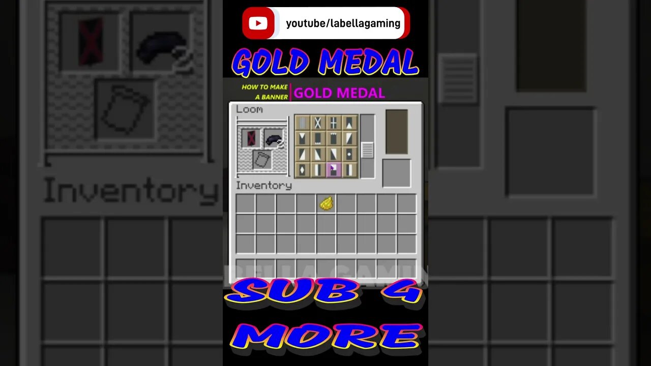 Gold Medal Banner | Minecraft