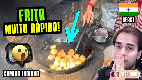 FRITO na VELOCIDADE DA LUZ! Reagindo a COMIDAS DE RUA INDIANAS | Veja Aqui Reacts