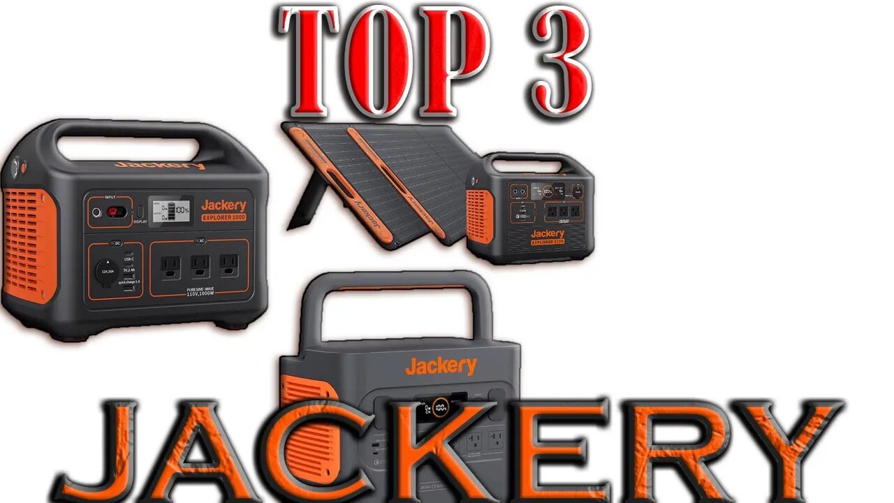 TOP 3 Jackery Portable Power Station Outdoor Solar Generator Review