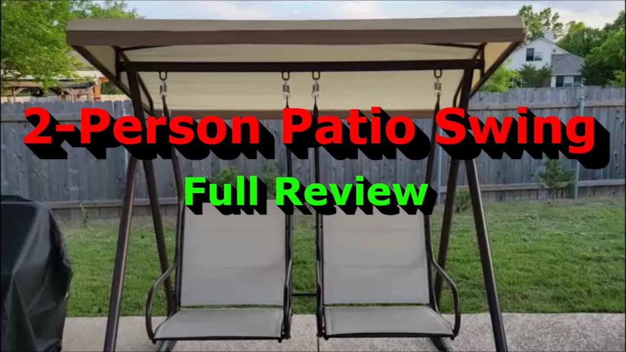 2-Person Patio Swing with Adjustable Canopy - Full Review