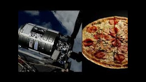 Pizza delivered to space