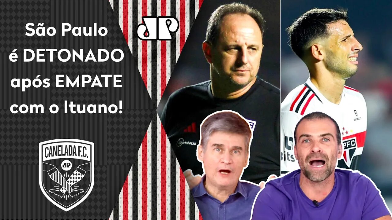 "NÃO DÁ! É RIDÍCULO e PATÉTICO como o São Paulo NÃO..." 0 a 0 com o Ituano é DETONADO!