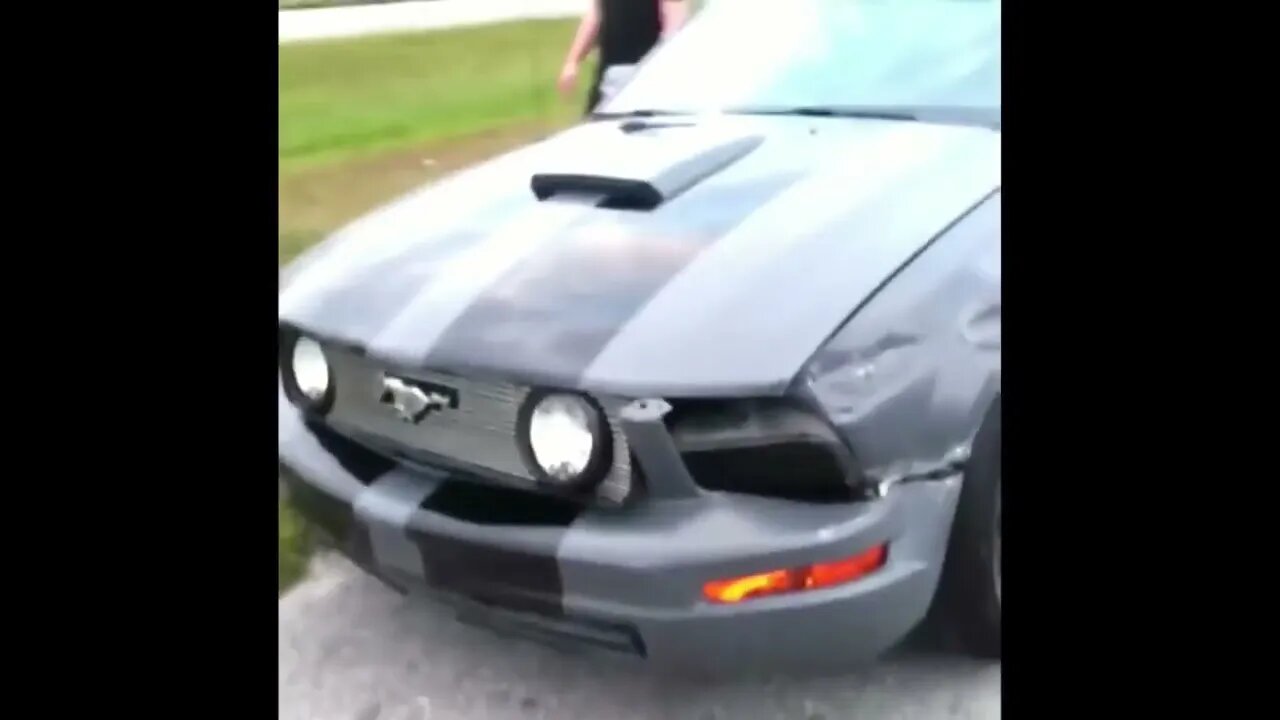 MUSTANG FAIL #cars #fail #crash #mustang #viral #car #ford #funny #foryou