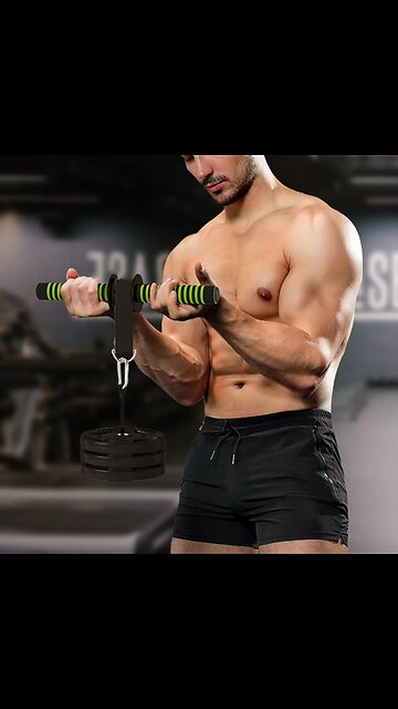 Forearm Strength Trainer Wrist Training Arm Workout Roller