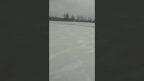 Frozen lake