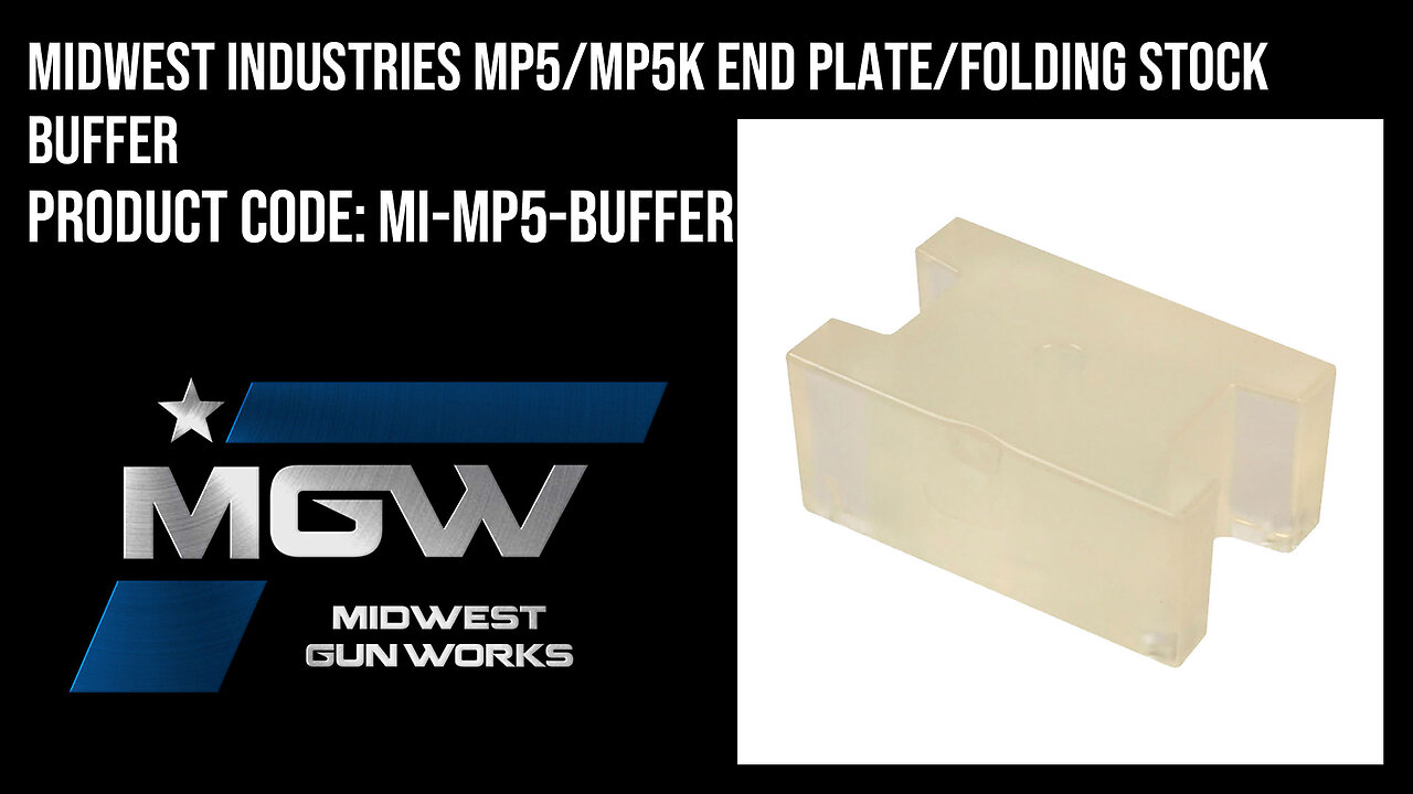 Midwest Industries MP5/MP5K End Plate/Folding Stock Buffer - MI-MP5-BUFFER