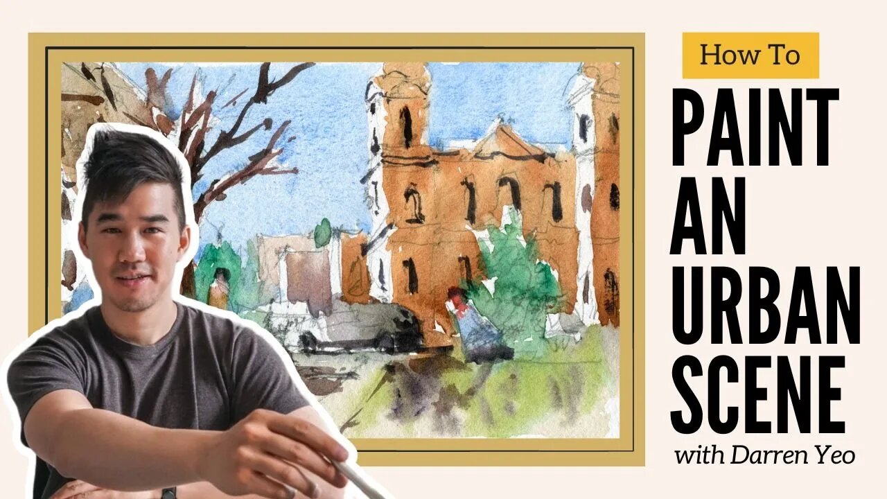 Paint A Simple Urban Landscape in Watercolor: Carlton Gardens Plein Air!