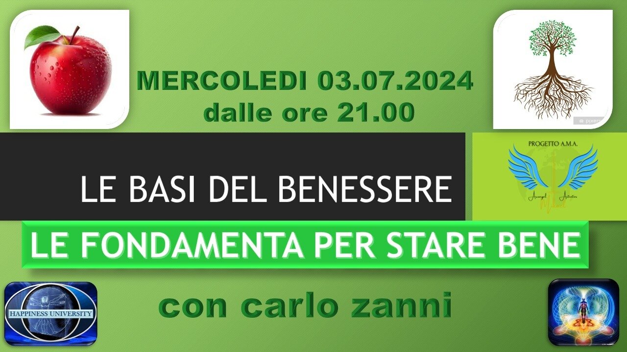 LE BASI DEL BENESSERE con carlo zanni 03.07.2024