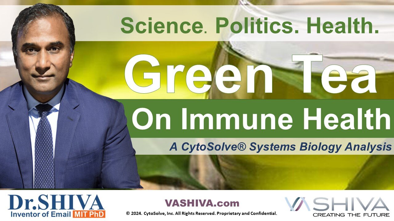 Dr.SHIVA™ LIVE: Green Tea on Immune Health @CytoSolve Systems Analysis