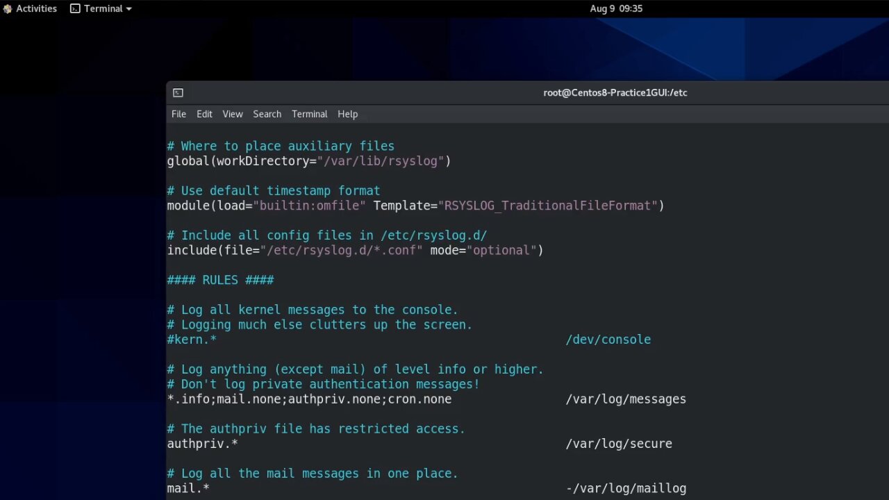 RHCSA v8 Practice Session: Locate and interpret system log files and journals