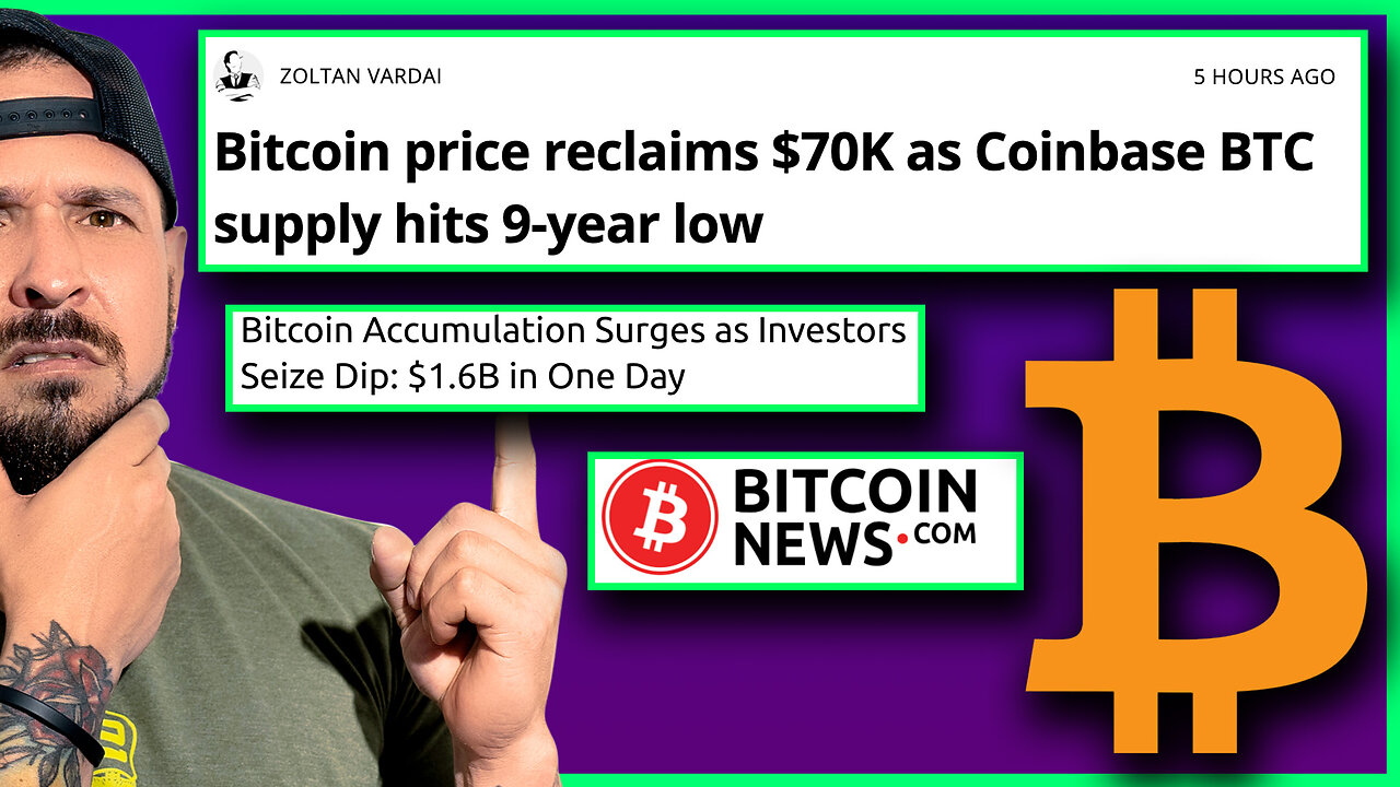 BREAKING NEWS | COINBASE BITCOIN SUPPLY HITS A 9yr LOW