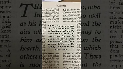 Emerson on Pleasure 😇