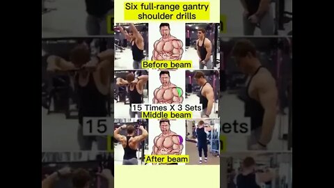 Six full-range gantry shoulder drills #morningexercise #exercisephysiology #exerciseforlife