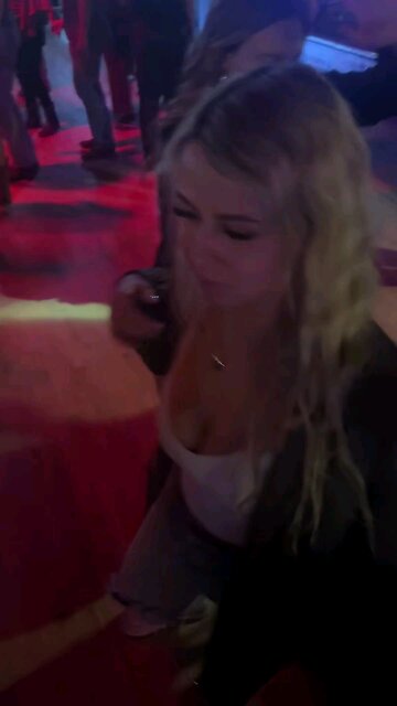 Hawk Tuah shows off her dance moves