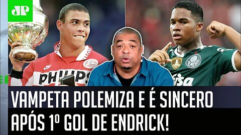 "Cara, EU VI o Ronaldo jovem, e o Endrick pra mim..." Vampeta POLEMIZA após 1º GOL pelo Palmeiras!