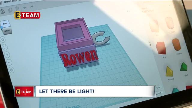 Fourth graders at Shaker Heights elementary school design light box for students in Zimbabwe