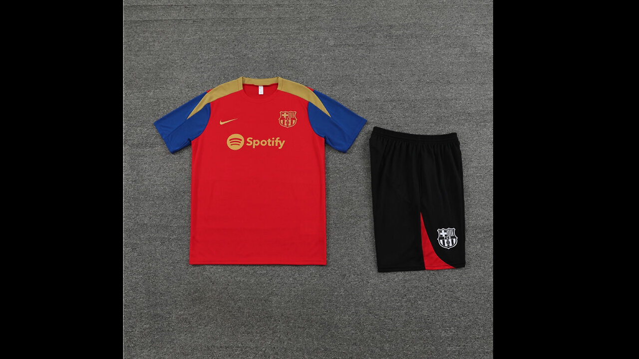 👉🏻⚽️ 2024/25 Barcelona Adult Red Short Sleeve Training Kit