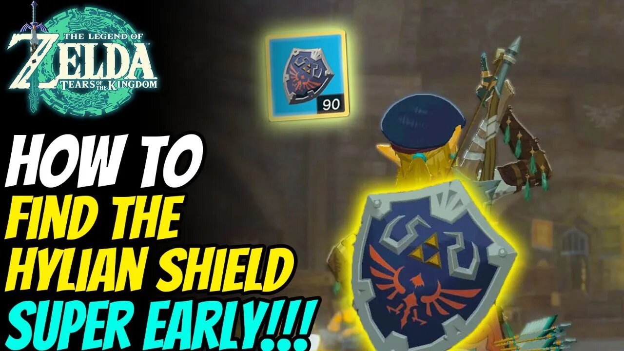 How to Get the Hylian Shield Super EARLY!!! | The Legend of Zelda: Tears of the Kingdom