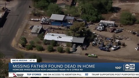 Missing father found dead in residence, homicide investigation underway