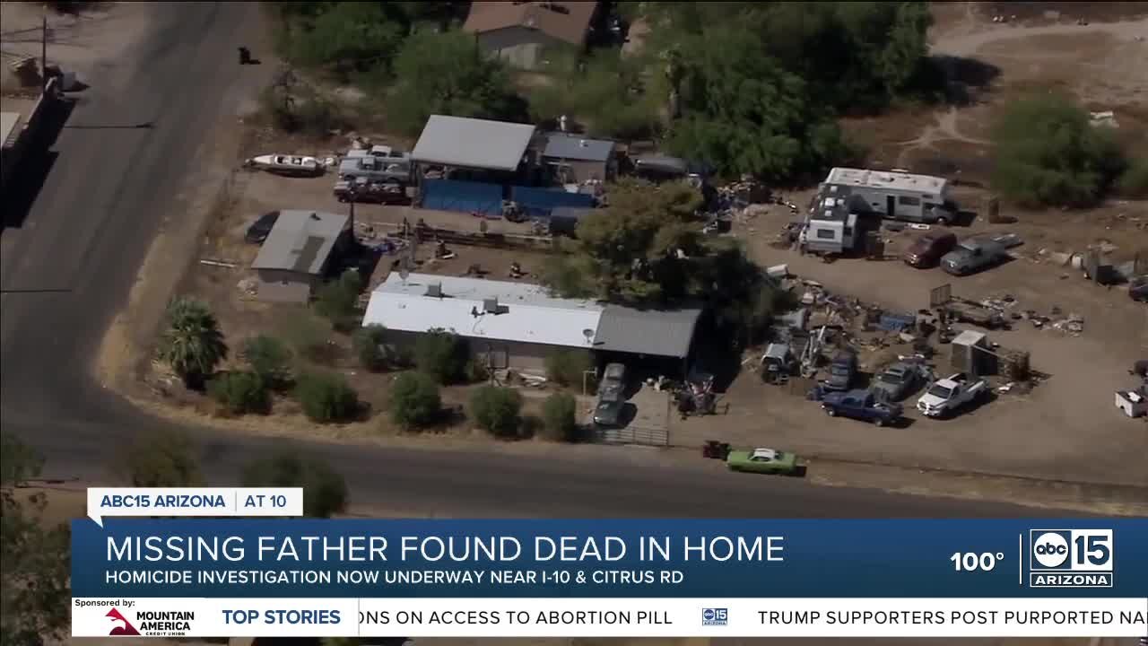 Missing father found dead in residence, homicide investigation underway