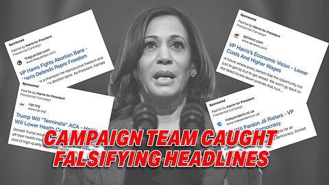 KAMALA HARRIS'S CAMPAIGN TEAM CAUGHT FALSIFYING HEADLINES TO INFLATE POLL NUMBERS!