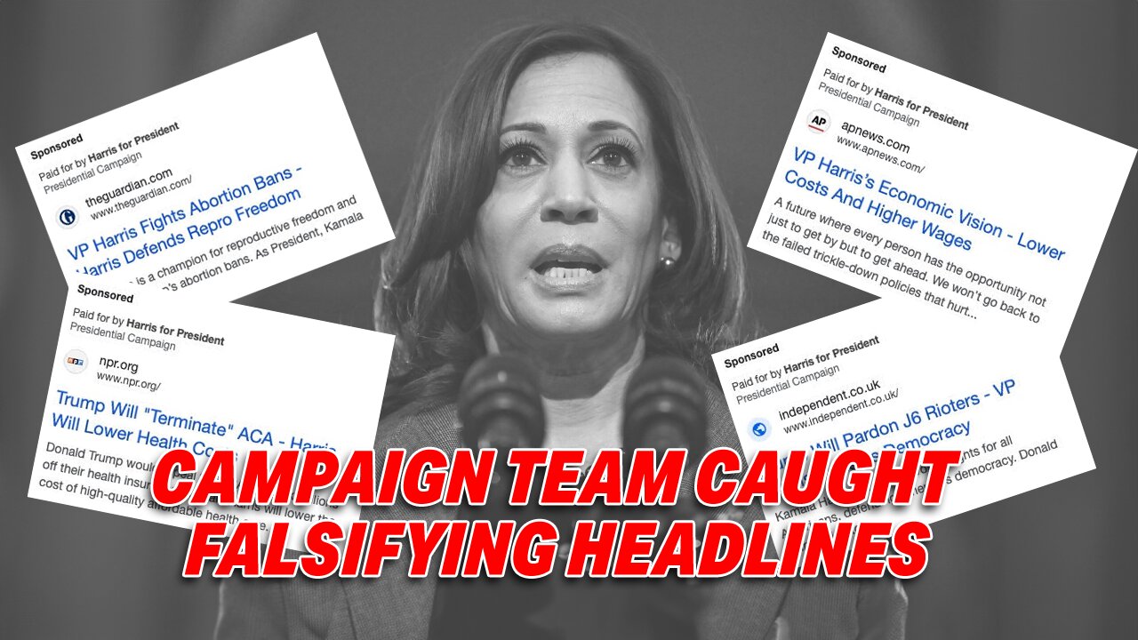 KAMALA HARRIS'S CAMPAIGN TEAM CAUGHT FALSIFYING HEADLINES TO INFLATE POLL NUMBERS!