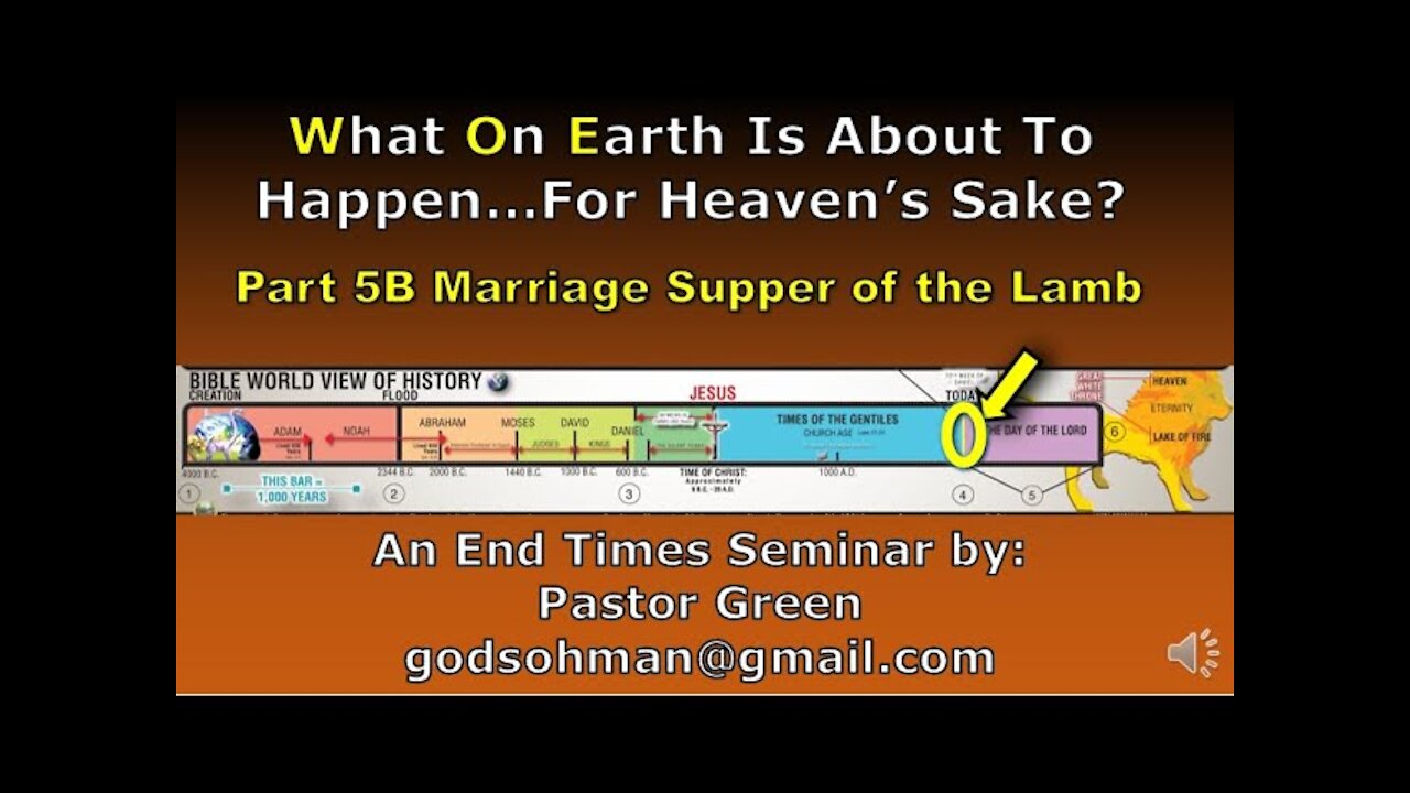 WOE part 5 B Marriage supper of the Lamb