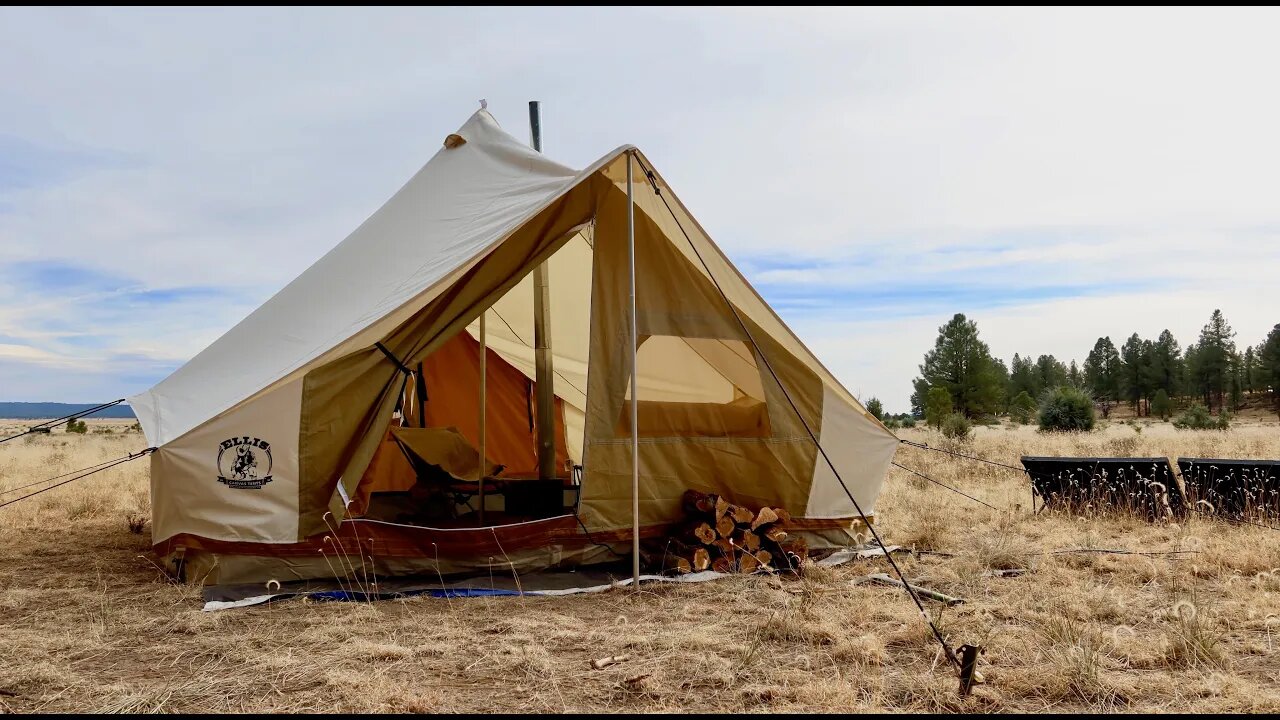 The BEST WINTER CANVAS TENT in the UNIVERSE - The Shackelton from Ellis Canvas Tents!