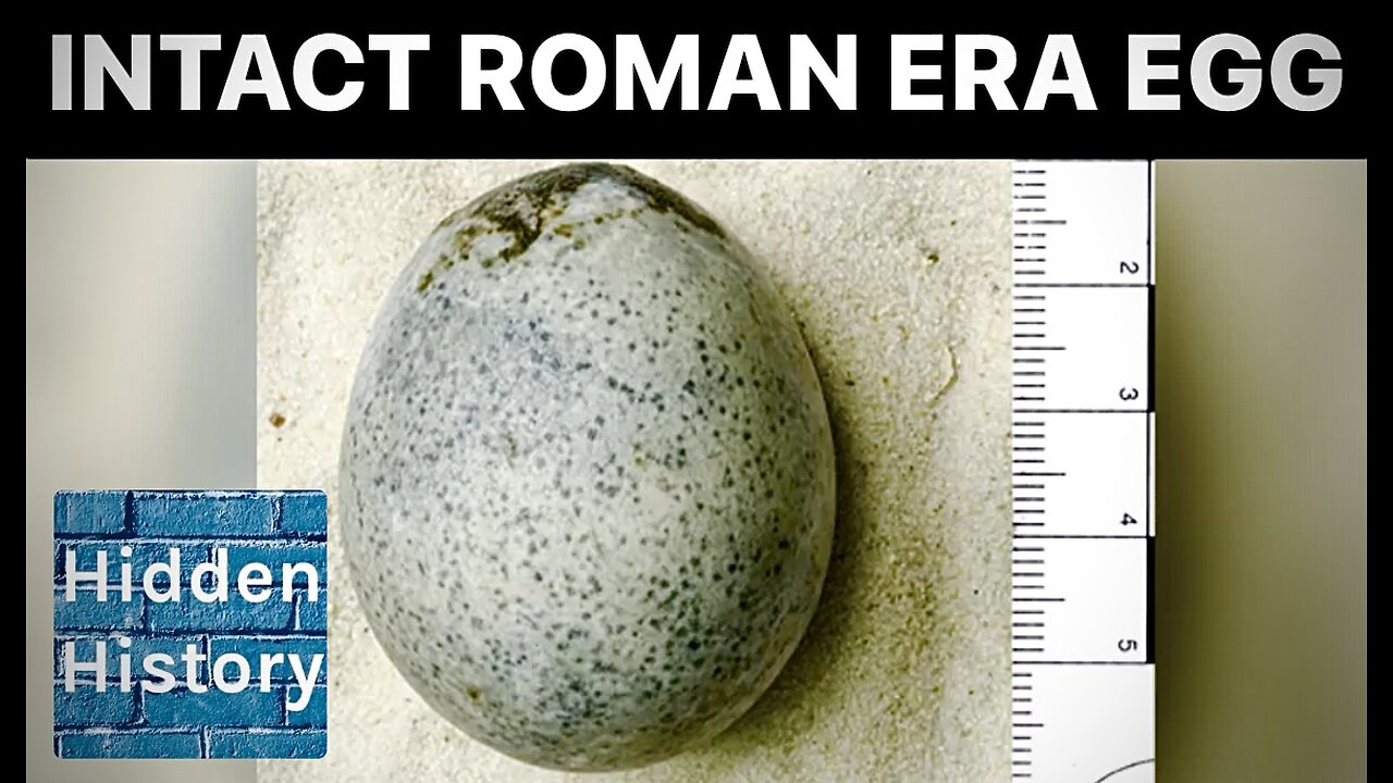 Amazing Roman age egg with liquid contents is a 'world first', according to archaeologists