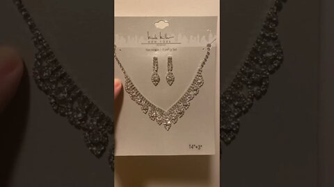 The Nicole Miller Necklace and Earrings Set From Burlington